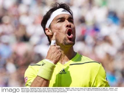 TENNIS - ATP, French Open 2014 PARIS,FRANKREICH,31.MAI.14 - TENNIS - ATP Tennis Herren World Tour, Grand Slam, Roland Garros, French Open. Bild zeigt Fabio Fognini (ITA). 