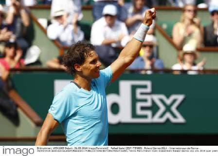Rafael Nadal (ESP) TENNIS : Roland Garros 2014 - Internationaux de France - 31 05 2014 GwendolineLeGoff Panoramic 