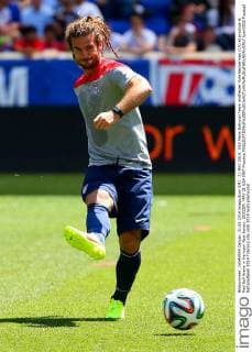 31 MAY 2014: USA Mens National Team midfielder Kyle Beckerman (15) at practice at Red Bull Arena in Harrison New Jersey. SOCCER: MAY 31 USA MNT Practice Icon0500 EDITORIAL USE ONLY