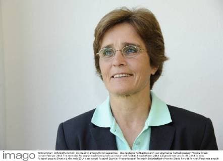 Die deutsche Fußballtrainerin und ehemalige Fußballspielerin Monika Staab ist seit Februar 2013 Trainerin der Frauennationalmannschaft von Katar und Fußball Botschafterin 2014 aufgenommen am 01.06.2014 in Köln.