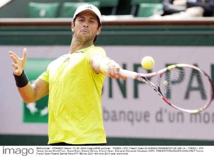 TENNIS - ATP, French Open 2014 PARIS,FRANKREICH,01.JUN.14 - TENNIS - ATP Tennis Herren World Tour, Grand Slam, Roland Garros, French Open. Bild zeigt Fernando Verdasco (ESP). 