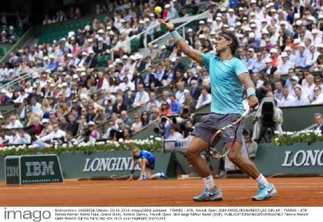 TENNIS - ATP, French Open 2014 PARIS,FRANKREICH,02.JUN.14 - TENNIS - ATP Tennis Herren World Tour, Grand Slam, Roland Garros, French Open. Bild zeigt Rafael Nadal (ESP). 