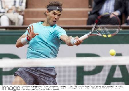 TENNIS - ATP, French Open 2014 PARIS,FRANKREICH,02.JUN.14 - TENNIS - ATP Tennis Herren World Tour, Grand Slam, Roland Garros, French Open. Bild zeigt Rafael Nadal (ESP). 