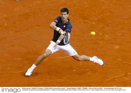 Novak Djokovic (SER) TENNIS : Roland Garros 2014 - Internationaux de France - 03 06 2014 GwendolineLeGoff Panoramic 