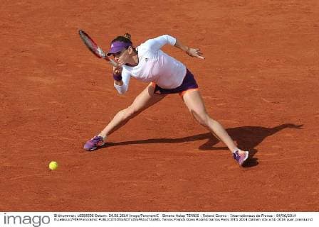 Simona Halep TENNIS : Roland Garros - Internationaux de France - 04 06 2014 N.LeGouic FEP Panoramic 