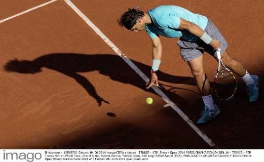 TENNIS - ATP, French Open 2014 PARIS,FRANKREICH,04.JUN.14 - TENNIS - ATP Tennis Herren World Tour, Grand Slam, Roland Garros, French Open. Bild zeigt Rafael Nadal (ESP). 