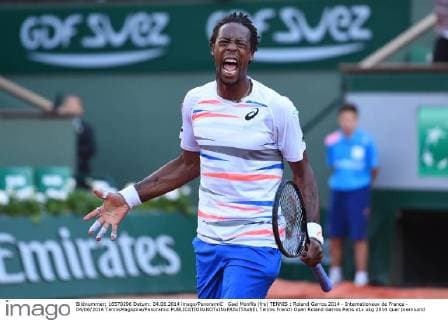 Gael Monfils (fra) TENNIS : Roland Garros 2014 - Internationaux de France - 04 06 2014 TennisMagazine Panoramic 