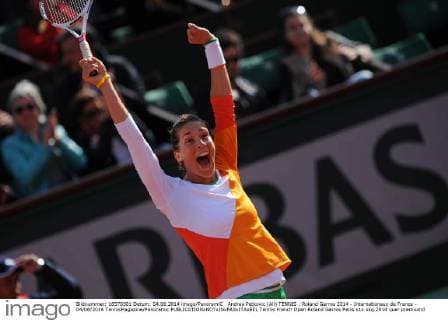 Andrea Petkovic (All) TENNIS : Roland Garros 2014 - Internationaux de France - 04 06 2014 TennisMagazine Panoramic 