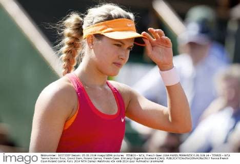 TENNIS - WTA, French Open 2014 PARIS,FRANKREICH,05.JUN.14 - TENNIS - WTA Tennis Damen Tour, Grand Slam, Roland Garros, French Open. Bild zeigt Eugenie Bouchard (CAN). 