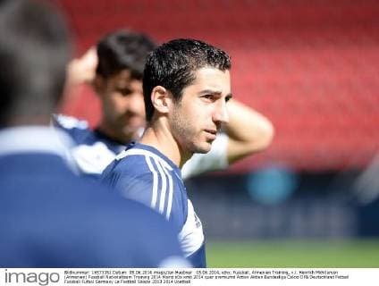 05.06.2014, xjhx, Fussball, Armenien Training, v.l. Henrikh Mkhitaryan (Armenien)