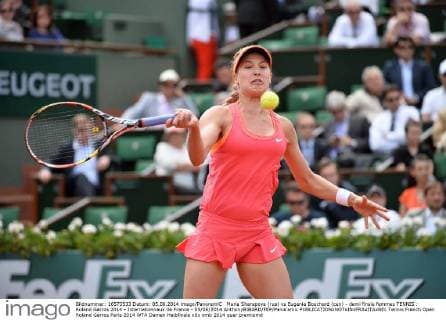Maria Sharapova (rus) vs Eugenie Bouchard (can) - demi finale femmes TENNIS : Roland Garros 2014 - Internationnaux de France - 05 06 2014 AnthonyBIBARD FEP Panoramic 