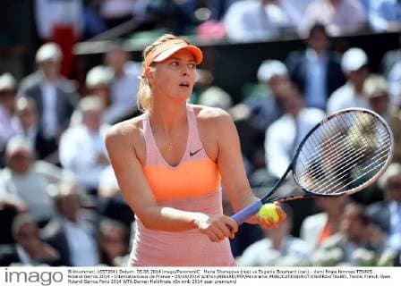 Maria Sharapova (rus) vs Eugenie Bouchard (can) - demi finale femmes TENNIS : Roland Garros 2014 - Internationnaux de France - 05 06 2014 AnthonyBIBARD FEP Panoramic 
