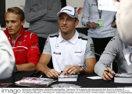 Motorsports: FIA Formula One World Championship 2014, Grand Prix of Canada, 22 Jenson Button (GBR, McLaren Mercedes), xHOCHxZWEIx