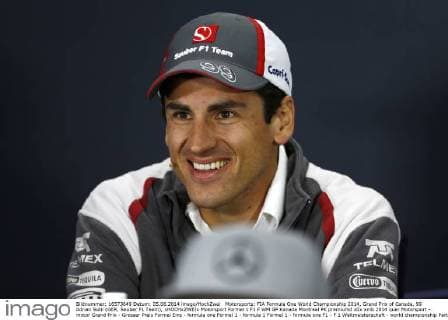 Motorsports: FIA Formula One World Championship 2014, Grand Prix of Canada, 99 Adrian Sutil (GER, Sauber F1 Team), xHOCHxZWEIx