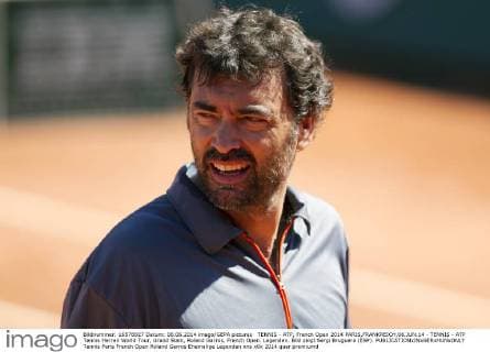 TENNIS - ATP, French Open 2014 PARIS,FRANKREICH,06.JUN.14 - TENNIS - ATP Tennis Herren World Tour, Grand Slam, Roland Garros, French Open. Legenden. Bild zeigt Sergi Bruguera (ESP). 