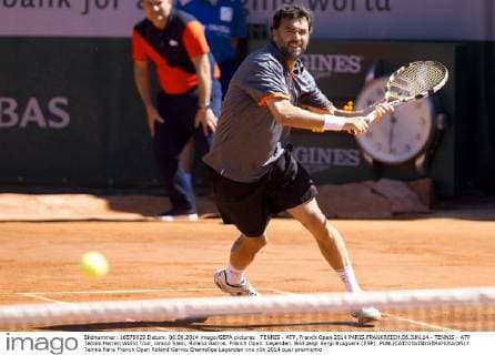 TENNIS - ATP, French Open 2014 PARIS,FRANKREICH,06.JUN.14 - TENNIS - ATP Tennis Herren World Tour, Grand Slam, Roland Garros, French Open. Legenden. Bild zeigt Sergi Bruguera (ESP). 