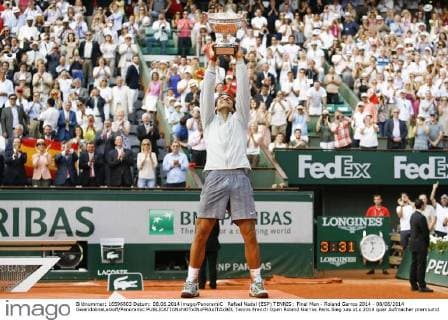 Rafael Nadal (ESP) TENNIS : Final Men - Roland Garros 2014 - 08 06 2014 GwendolineLeGoff Panoramic 