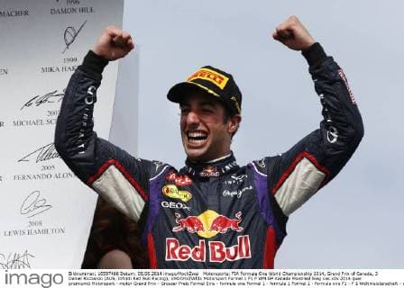 Motorsports: FIA Formula One World Championship 2014, Grand Prix of Canada, 3 Daniel Ricciardo (AUS, Infiniti Red Bull Racing), xHOCHxZWEIx