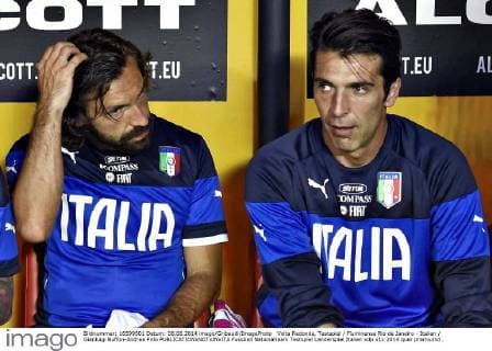 Volta Redonda, Testspiel Fluminense Rio de Janeiro - Italien Gianluigi Buffon-Andrea Pirlo 