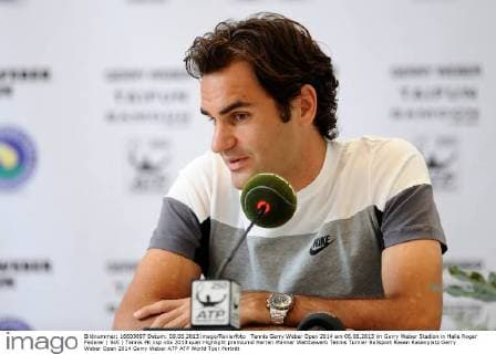 Tennis Gerry Weber Open 2014 am 06.06.2013 im Gerry Weber Stadion in Halle Roger Federer ( SUI )