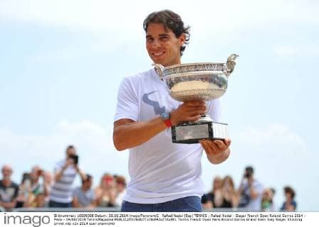 Rafael Nadal (Esp) TENNIS : Rafael Nadal - Sieger French Open Roland Garros 2014 - Paris - 09 06 2014 TennisMagazine 