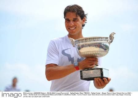 Rafael Nadal (Esp) TENNIS : Rafael Nadal - Sieger French Open Roland Garros 2014 - Paris - 09 06 2014 TennisMagazine 