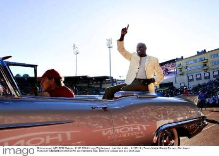 Leichtathletik , 11.06.14 , Exxon Mobile Bislett Games , Carl Lewis 