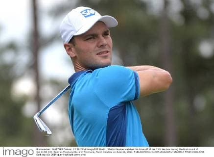 Martin Kaymer watches his drive off of the 11th tee box during the first round of the 114th U.S. Open at Pinehurst No. 2 in Pinehurst, North Carolina on June 12, 2014.  PIN20140612354