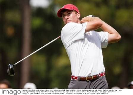 June 12 2014: Robby Shelton drives the ball during the first round of the 114th U.S. Open Championship at the Pinehurst No. 2 in Pinehurst, North Carolina. GOLF: JUN 12 PGA Golf Herren - U.S. Open - First Round Icon0989 EDITORIAL USE ONLY