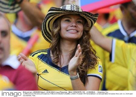 BELO HORIZONTE, MG - 14 06 2014: - Kolumbien Fan x(3962)xDuduxMacedox xFotoarenax  (24687)
