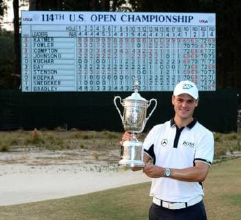 June 15, 2014 - Pinehurst, NC, USA - Golfer Martin Kaymer of Düsseldorf, Germany, wins the U.S. Open in Pinehurst, N.C., Sunday, June 15, 2014. 2014 US Open Third Round - ZUMAm67