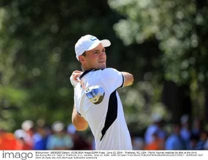 June 15, 2014 - Pinehurst, NC, USA - Martin Kaymer watches his shot at the third tee during the U.S. Open in Pinehurst, N.C., Sunday, June 15, 2014. 2014 US Open Third Round - ZUMAm67