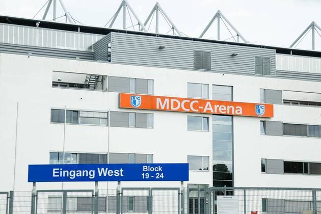 Fußball, Stadiongeschichte 1. FC Magdeburg Hauptgebäude - MDCC Arena in Magdeburg - Deutschland, Fußball,13.06.2014