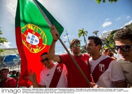 Fans before the match between Germany v Portugal, valid for phase groups World Cup, held at the Fonte Nova Arena. x(725)xMarceloxMachadoxdexMelox x  (24697)