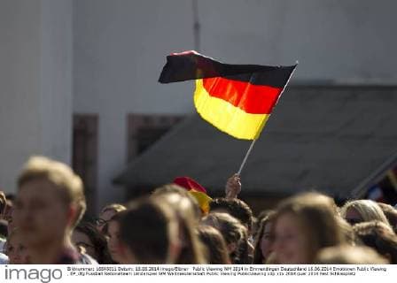 Public Viewing WM 2014 in Emmendingen Deutschland 16.06.2014 Emotionen Public Viewing , EP_dfg