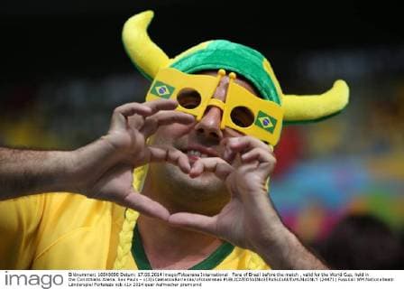 Fans of Brazil before the match , valid for the World Cup, held in the Corinthians Arena. Sao Paulo - x(3)xCaetanoxBarreirax xFotoarenax  (24471)