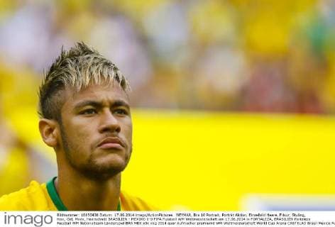 NEYMAR, Bra 10 Portrait, Porträt Aktion, Einzelbild Haare, Frisur, Styling, Hair, Gel, Mode, Haarschnitt BRASILIEN - MEXIKO 0-0 FIFA Fussball WM Weltmeisterschaft am 17.06.2014 in FORTALEZA, BRASILIEN