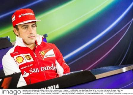 19.06.2014, Red Bull Ring, Spielberg, AUT, FIA, Formel 1, Grosser Preis von Oesterreich, Vorberichte, im Bild Fernando Alonso, (ESP, Scuderia Ferrari) during the Preparation of the Austrian Formula One Grand Prix at the Red Bull Ring in Spielberg, Austria, 2014 06 19, , EP_kuh EX