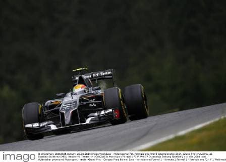 Motorsports: FIA Formula One World Championship 2014, Grand Prix of Austria, 21 Esteban Gutierrez (MEX, Sauber F1 Team), xHOCHxZWEIx