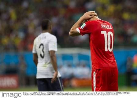 Schweiz - Frankreich Granit Xhaka 20 06 2014 xJORGExMARTINEZx 