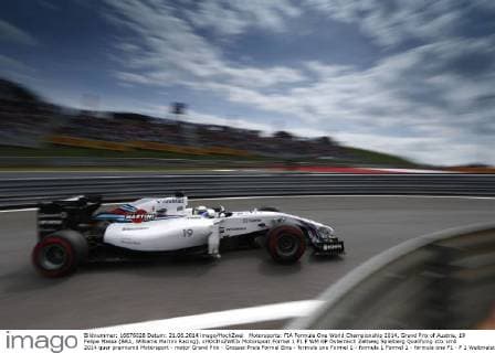 Motorsports: FIA Formula One World Championship 2014, Grand Prix of Austria, 19 Felipe Massa (BRA, Williams Martini Racing), xHOCHxZWEIx