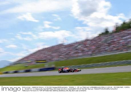 FORMEL 1 - GP von Österreich SPIELBERG,AUSTRIA,22.JUN.14 - MOTORSPORT, FORMEL 1 - Grand Prix von Österreich, Red Bull Ring. Bild zeigt Sebastian Vettel (GER Infiniti Red Bull Racing). 