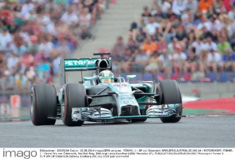 FORMEL 1 - GP von Österreich SPIELBERG,AUSTRIA,22.JUN.14 - MOTORSPORT, FORMEL 1 - Grand Prix von Österreich, Red Bull Ring. Bild zeigt Lewis Hamilton (GBR Mercedes GP). 