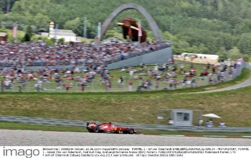FORMEL 1 - GP von Österreich SPIELBERG,AUSTRIA,22.JUN.14 - MOTORSPORT, FORMEL 1 - Grand Prix von Österreich, Red Bull Ring. Bild zeigt Fernando Alonso (ESP Ferrari). 