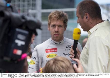 FORMEL 1 - GP von Österreich SPIELBERG,AUSTRIA,22.JUN.14 - MOTORSPORT, FORMEL 1 - Grand Prix von Österreich, Red Bull Ring. Bild zeigt Sebastian Vettel (GER Infiniti Red Bull Racing). 
