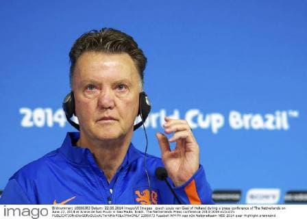 coach Louis van Gaal of Holland during a press conference of The Netherlands on June 22, 2014 at Arena de Sao Poulo in Sao Poulo, Brazil. The Netherlands Press conference 2013 2014 xVIxxIVx 2390673