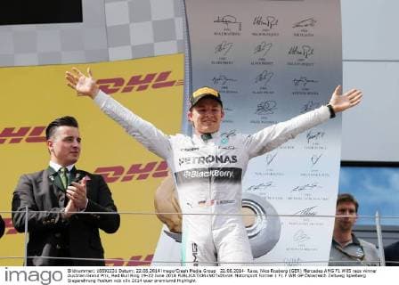 22.06.2014- Race, Nico Rosberg (GER) Mercedes AMG F1 W05 race winner Austrian Grand Prix, Red Bull Ring 19-22 June 2014 