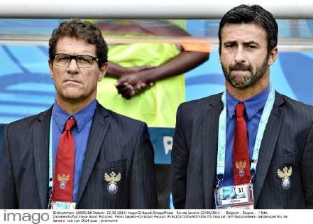 Rio de Janeiro 22 06 2014 - Belgium - Russia - foto DanielexBuffa Image Sport Pictured: Fabio Capello-Christian Panucci 