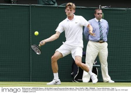 David Goffin ( BEL ) TENNIS : Tournoi Wimbledon - Jour 1 - 23 06 2014 PhotoNews Panoramic 