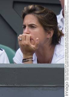 23.06.2014. London, England. Wimbledon Tennis Championships Amelie Mauresmo watches during day one men s singles first round match at the Wimbledon Tennis Championships at The All England Lawn Tennis Club in London, United Kingdom. xNigelxWaldronx  ActionPlus11535616